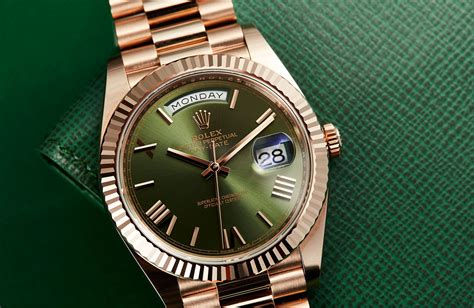 rolex daydate 40 green dial